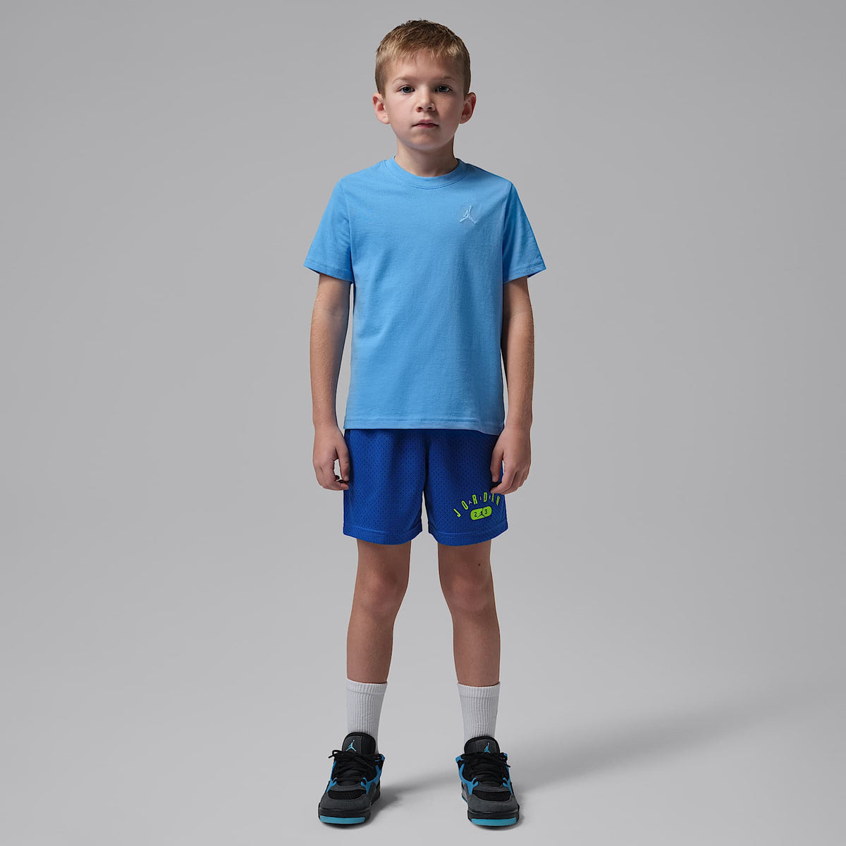 Shorts deportivos 23 para niños talla pequeña Jordan – Royal juego – vista 5