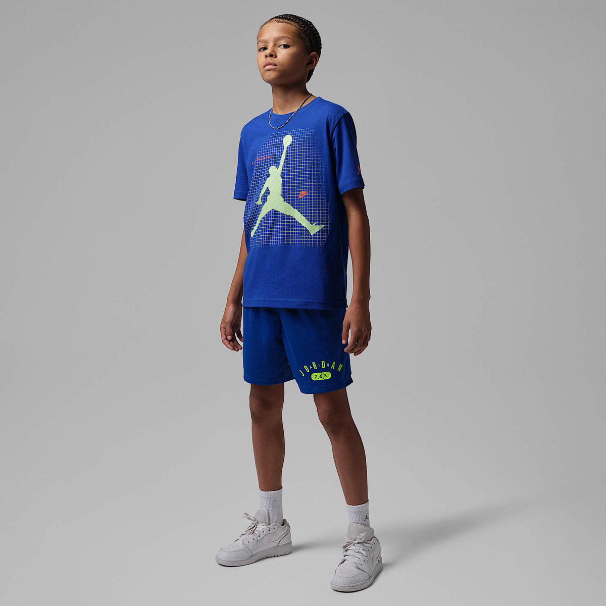 Shorts deportivos 23 para niños talla grande Jordan – Royal juego – vista 5