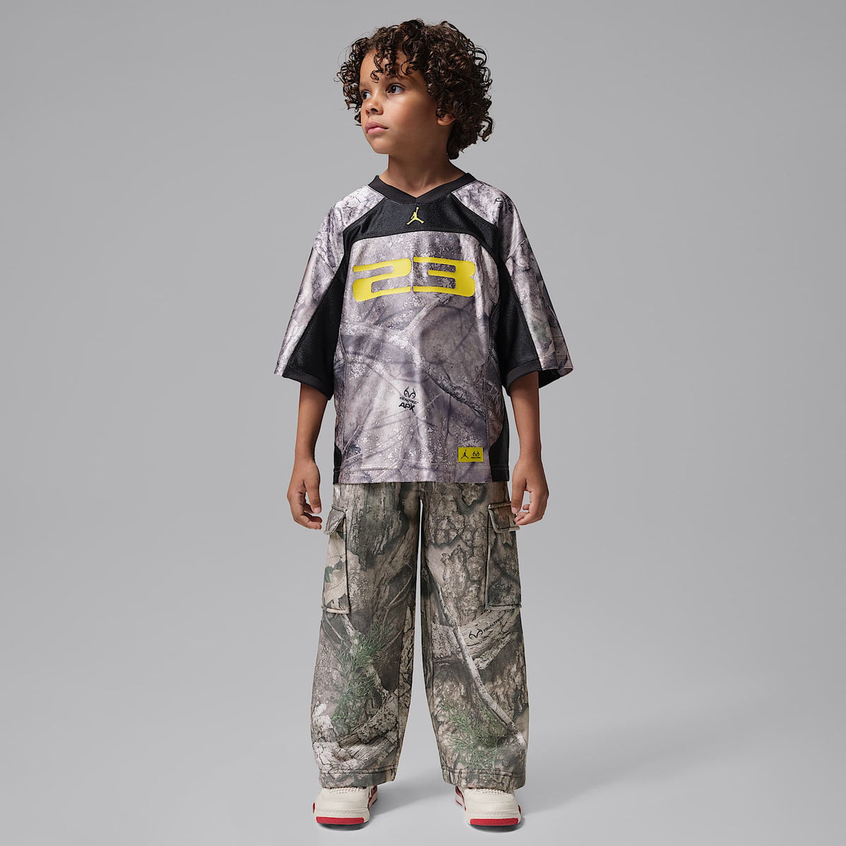 Pants estampados Jordan Brooklyn Realtree para niños talla pequeña – Cisne – vista 6