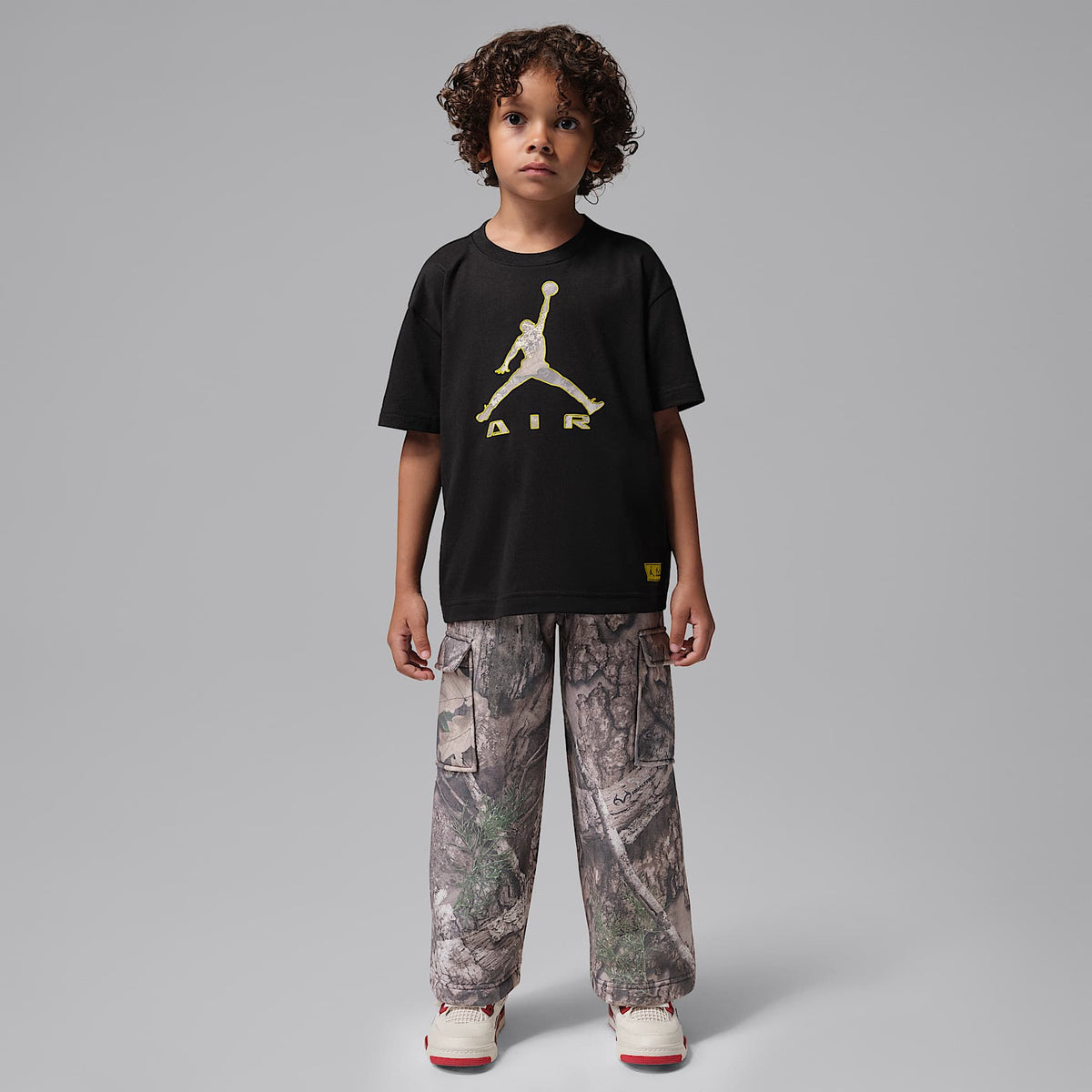 Playera Brooklyn Realtree para niños talla pequeña Jordan – Negro – vista 6