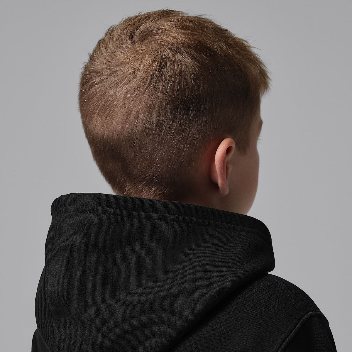 Sudadera con gorro de cierre completo para niños talla pequeña Jordan Brooklyn Fleece – Negro – vista 6