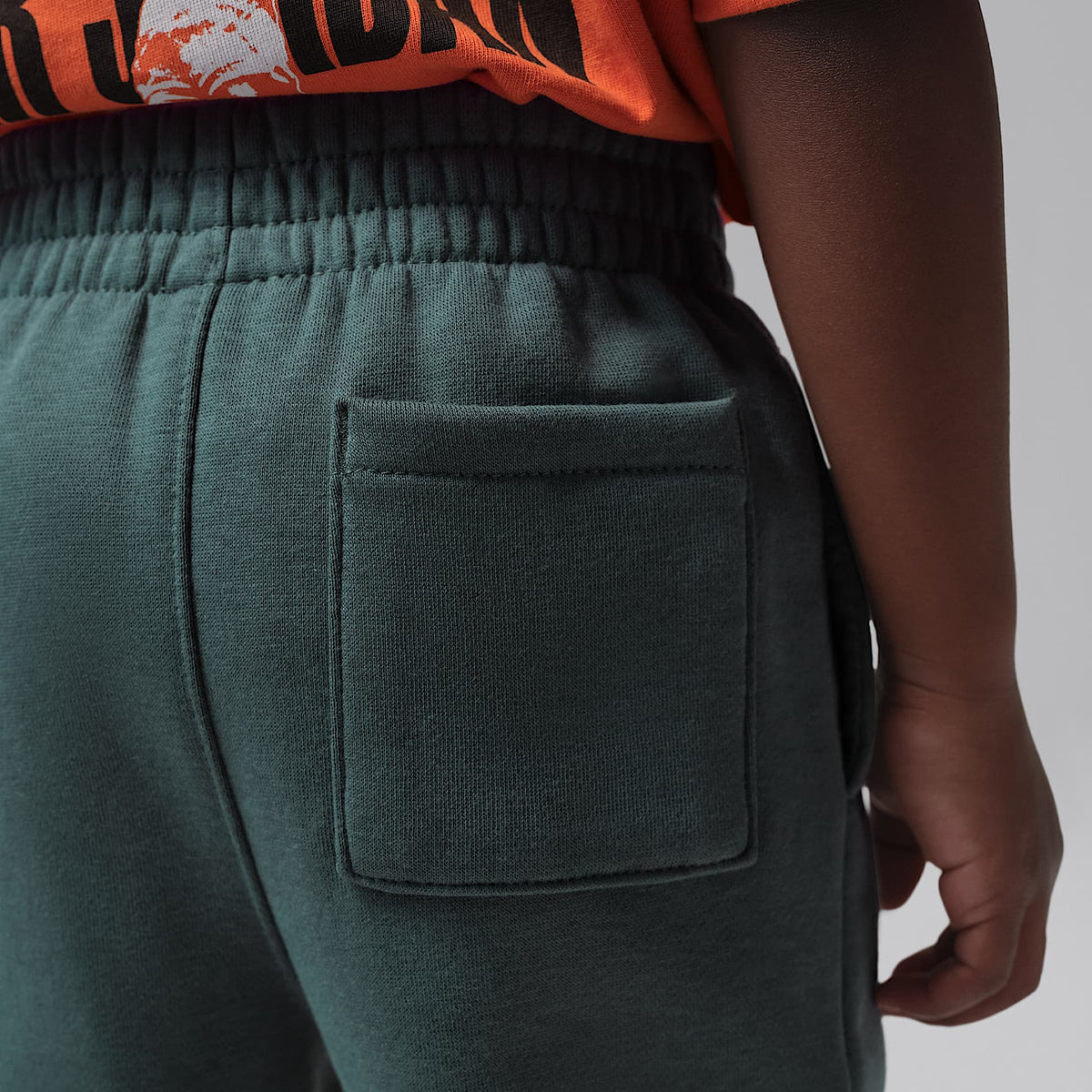 Pants infantil Jordan Brooklyn Fleece – Gris – vista 5