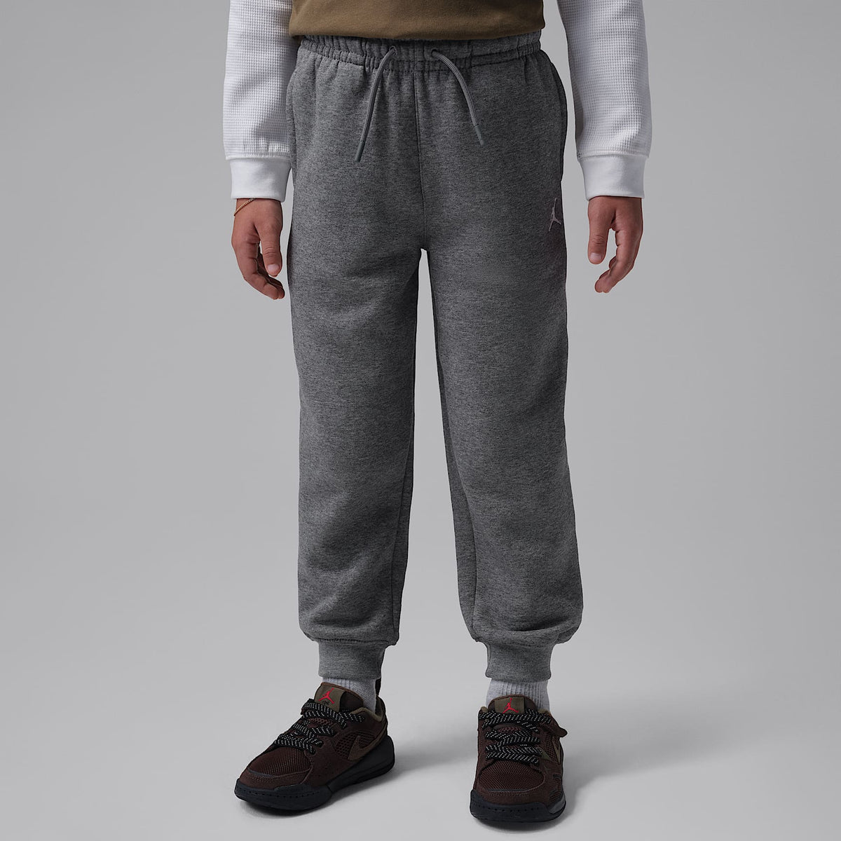 Pants para niños talla pequeña Jordan Brooklyn Fleece – Gris – vista 1