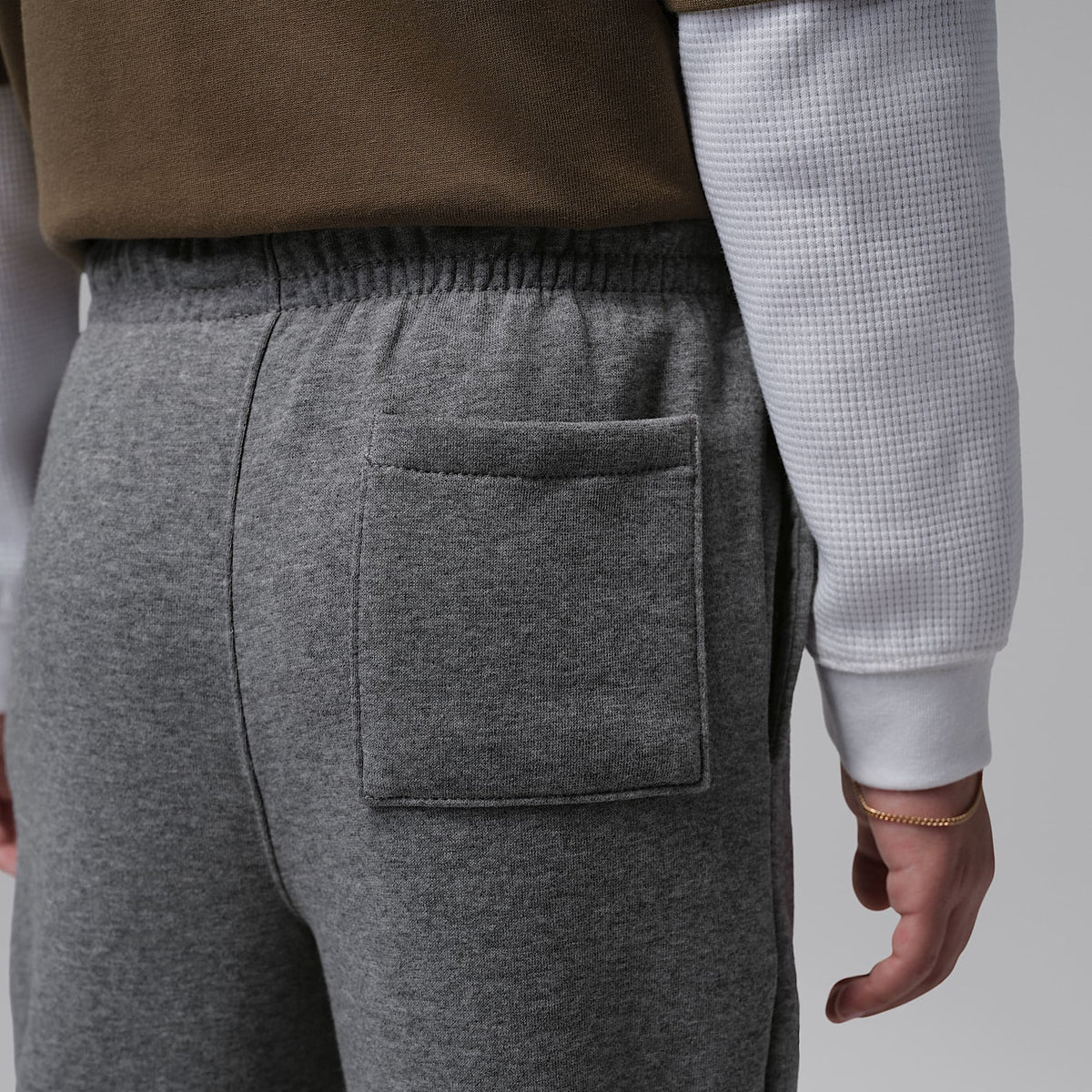 Pants para niños talla pequeña Jordan Brooklyn Fleece – Gris – vista 4