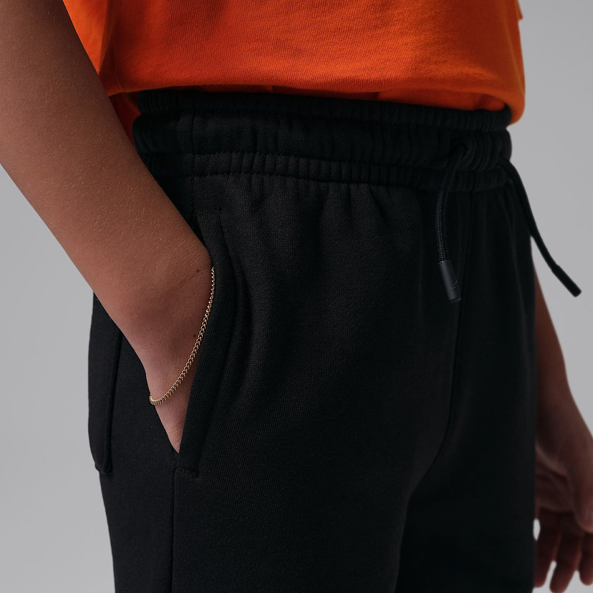 Pants para niños talla pequeña Jordan Brooklyn Fleece – Negro – vista 3