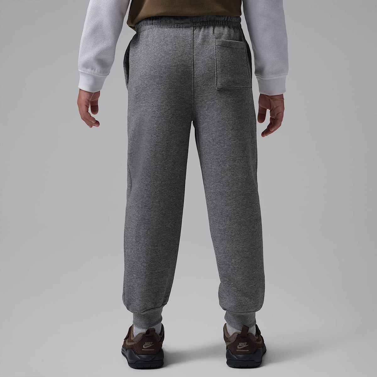 Pants para niños talla pequeña Jordan Brooklyn Fleece – Gris – vista 2