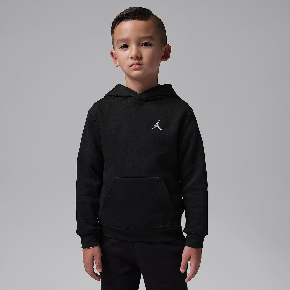 Sudadera con gorro sin cierre para niños talla pequeña Jordan Brooklyn Fleece – Negro – vista 1