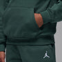 Sudadera con gorro sin cierre para niños talla grande Jordan Brooklyn Fleece – Verde medianoche – vista 6