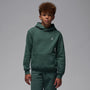 Sudadera con gorro sin cierre para niños talla grande Jordan Brooklyn Fleece – Verde medianoche – vista 1