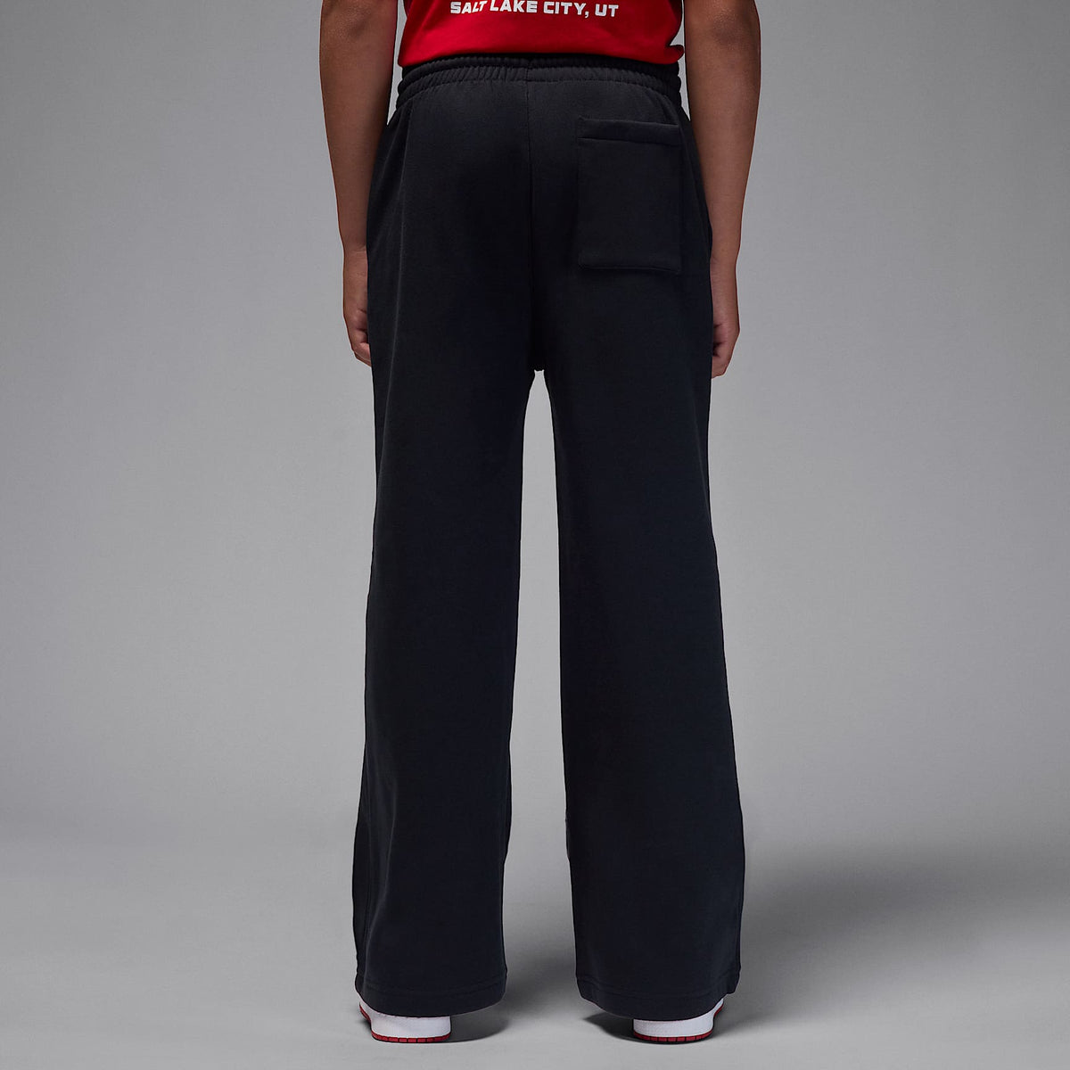 Pants de tejido Fleece Open para niños talla grande Jordan Brooklyn Essentials – Negro – vista 2