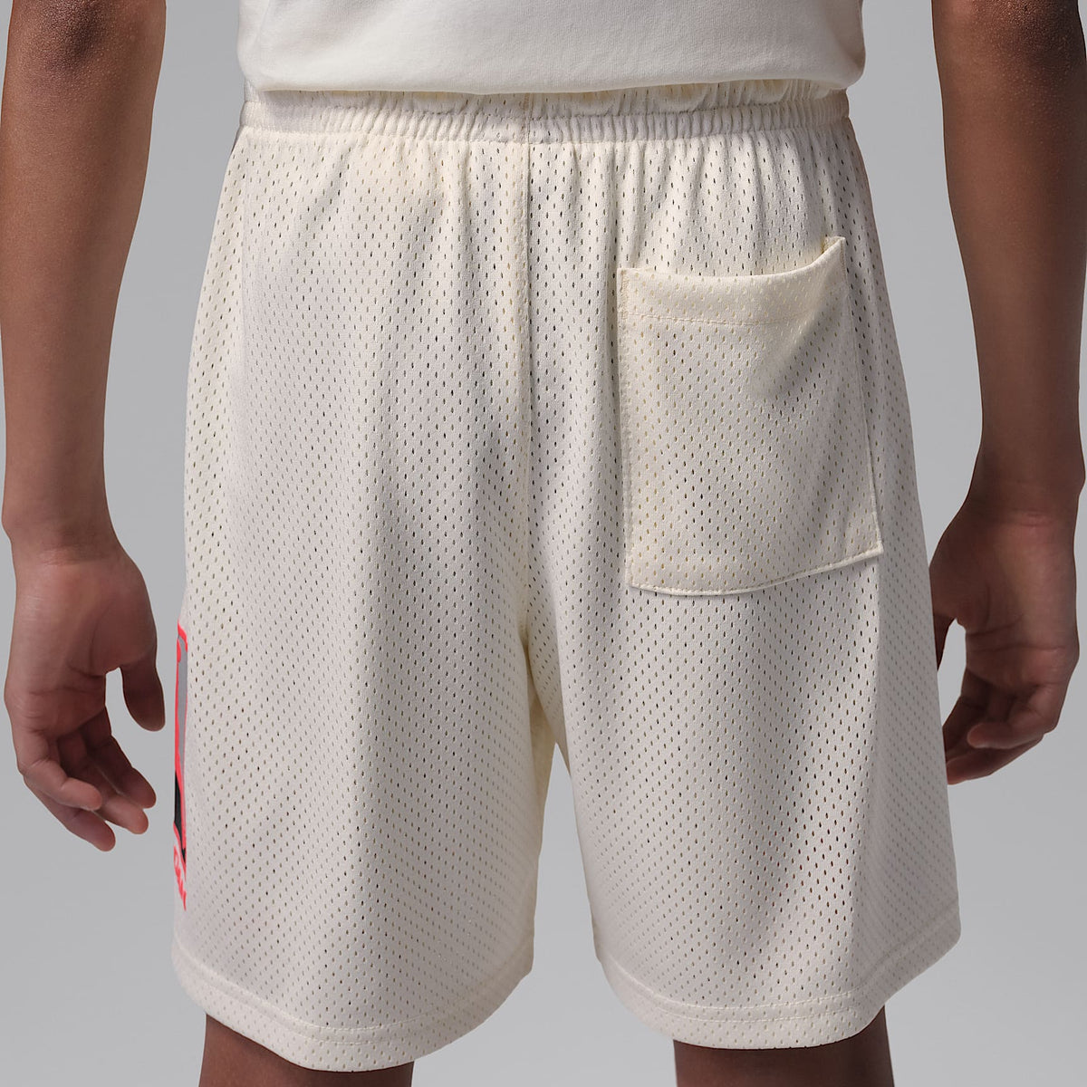 Shorts de malla Brooklyn Baseline para niños talla grande Jordan – Marrón – vista 3