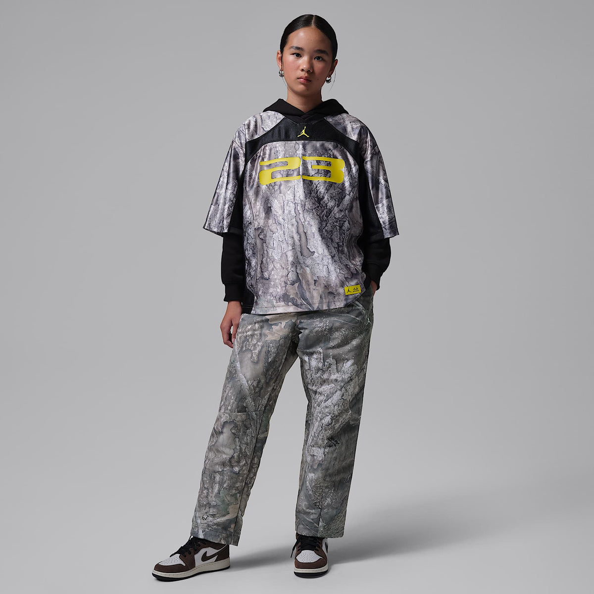 Pants camuflajeados Jordan Brooklyn Realtree para niños talla grande Jordan – Cisne – vista 6