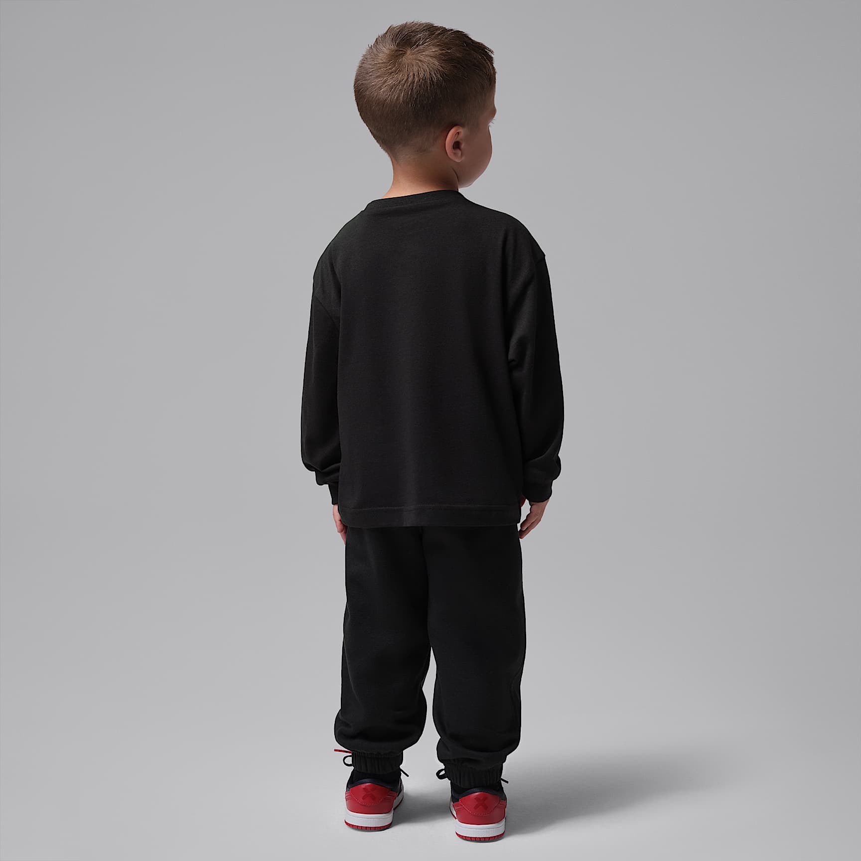 Conjunto de 2 playeras de manga larga Brooklyn Realtree infantil Jordan – Negro – vista 2
