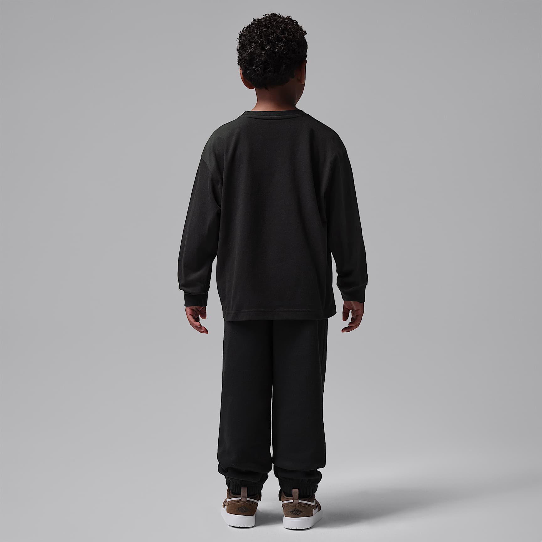Conjunto de 2 playeras de manga larga Brooklyn Realtree para niños talla pequeña Jordan – Negro – vista 2