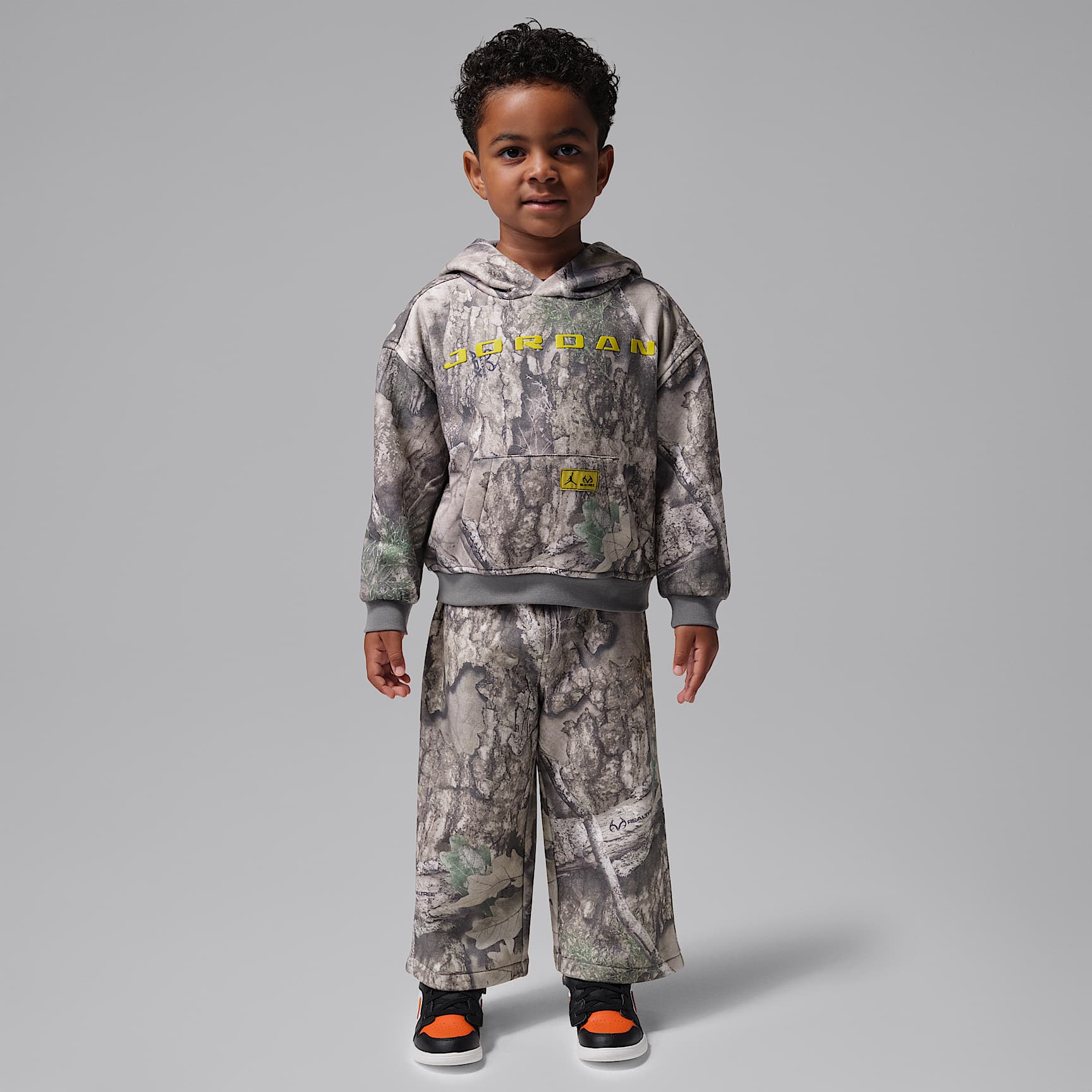 Conjunto de 2 piezas de sudadera con gorro sin cierre Brooklyn Realtree infantil Jordan – Cisne – vista 1