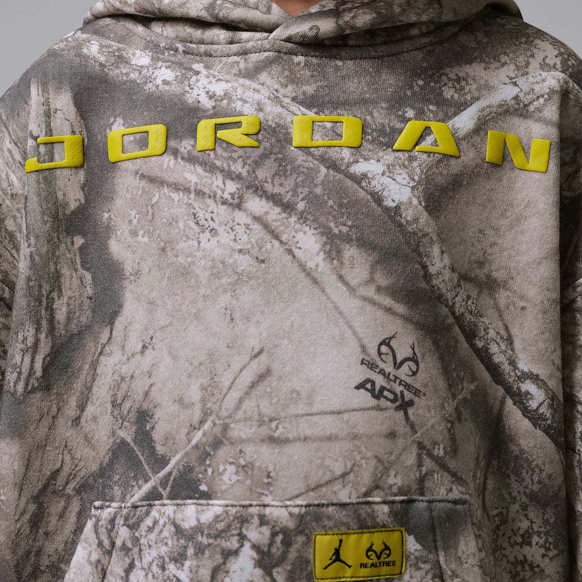 Sudadera con gorro sin cierre de tejido Fleece Brooklyn Realtree para niños talla pequeña Jordan – Cisne – vista 4