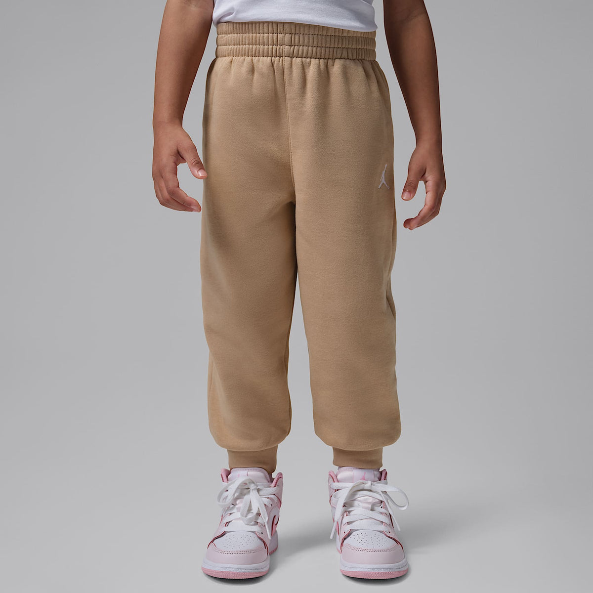 Conjunto de 2 piezas con sudadera de cuello redondo infantil Jordan Brooklyn Fleece – Marrón – vista 5