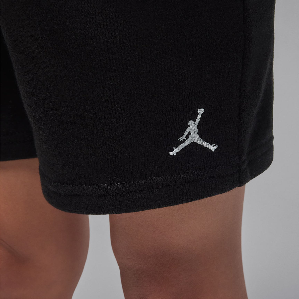 Conjunto de shorts de 2 piezas de French Terry Jordan Brooklyn Essentials para preescolar – Negro – vista 8