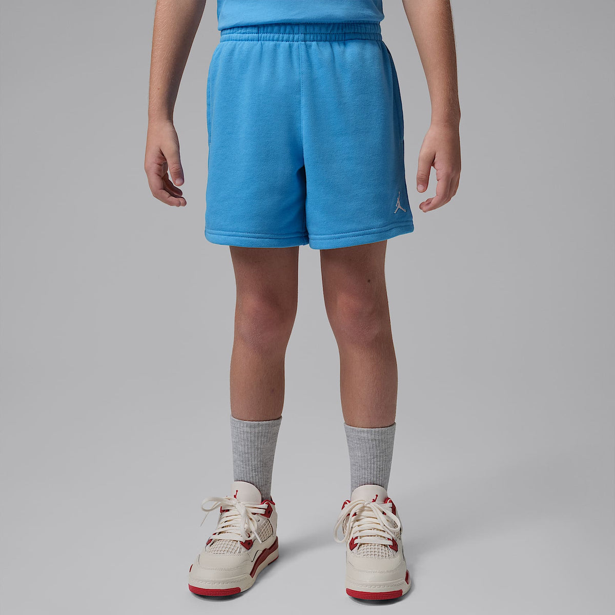 Conjunto de shorts de 2 piezas de French Terry Jordan Brooklyn Essentials para preescolar – Azul – vista 6
