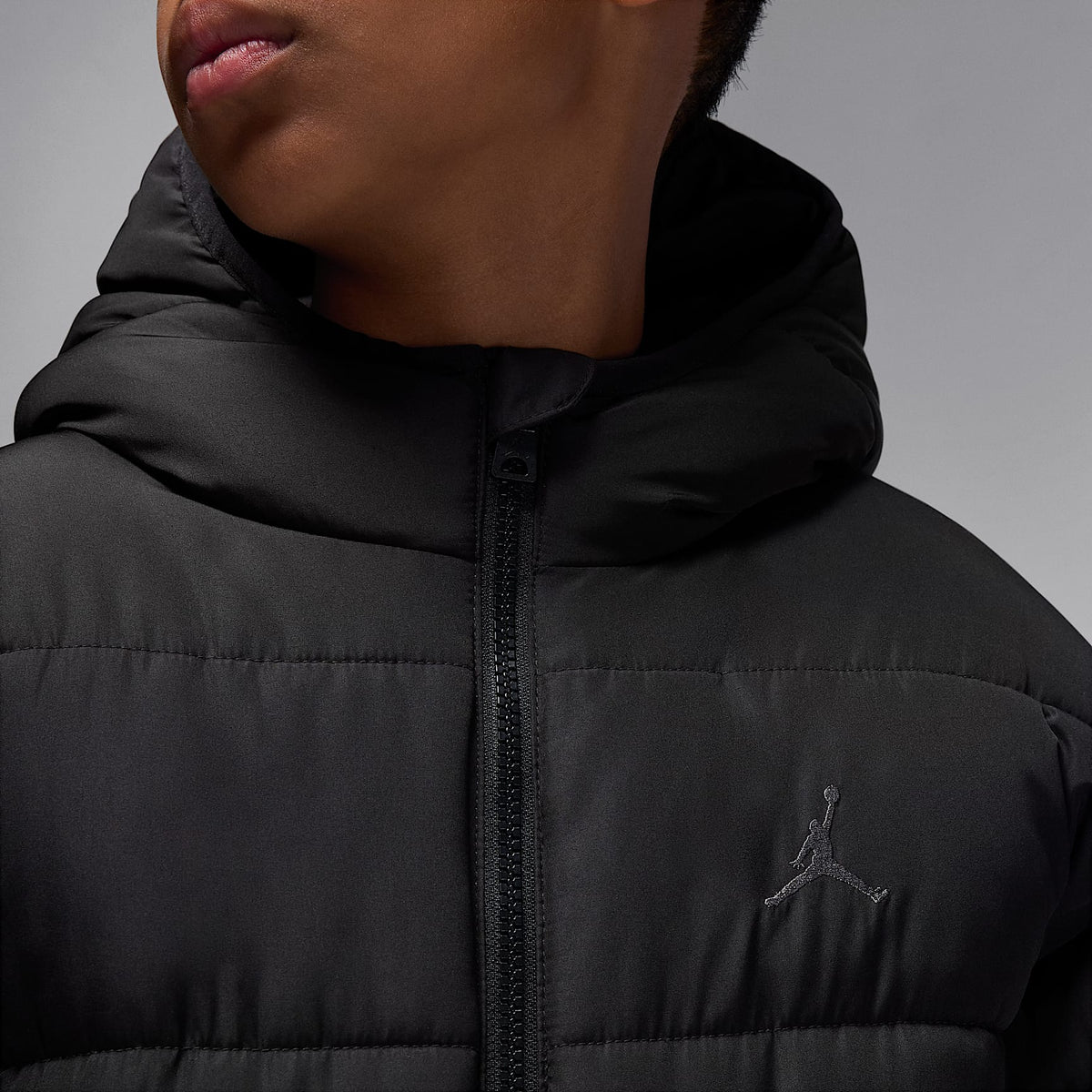 Chamarra acolchada Brooklyn para niños talla grande Jordan – Negro – vista 4