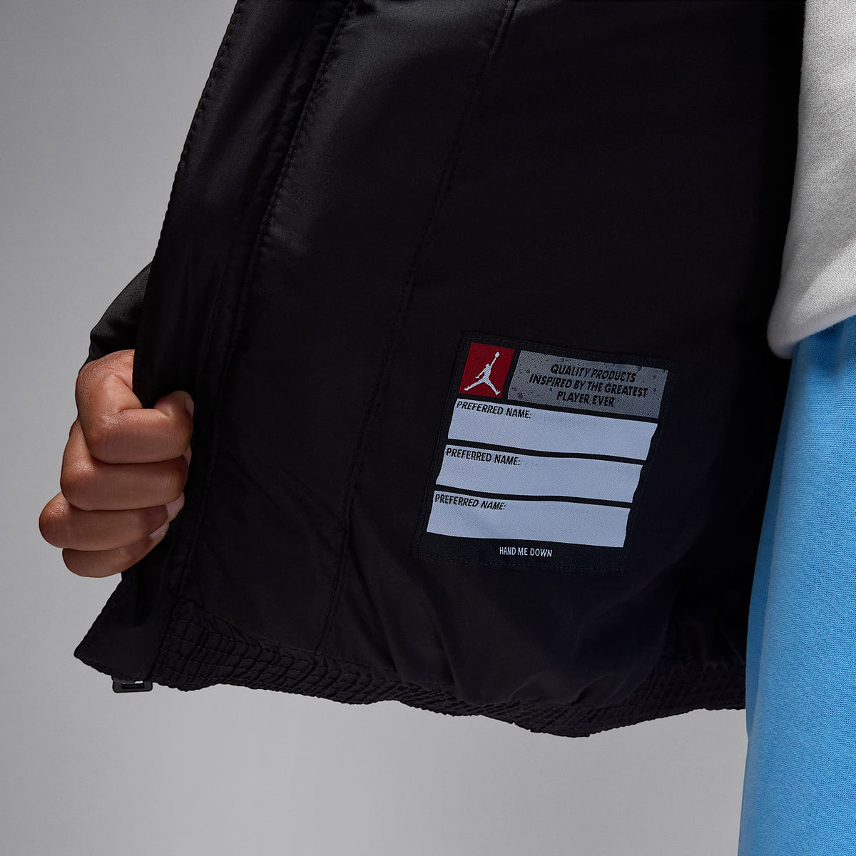 Chamarra acolchada Brooklyn para niños talla grande Jordan – Negro – vista 7