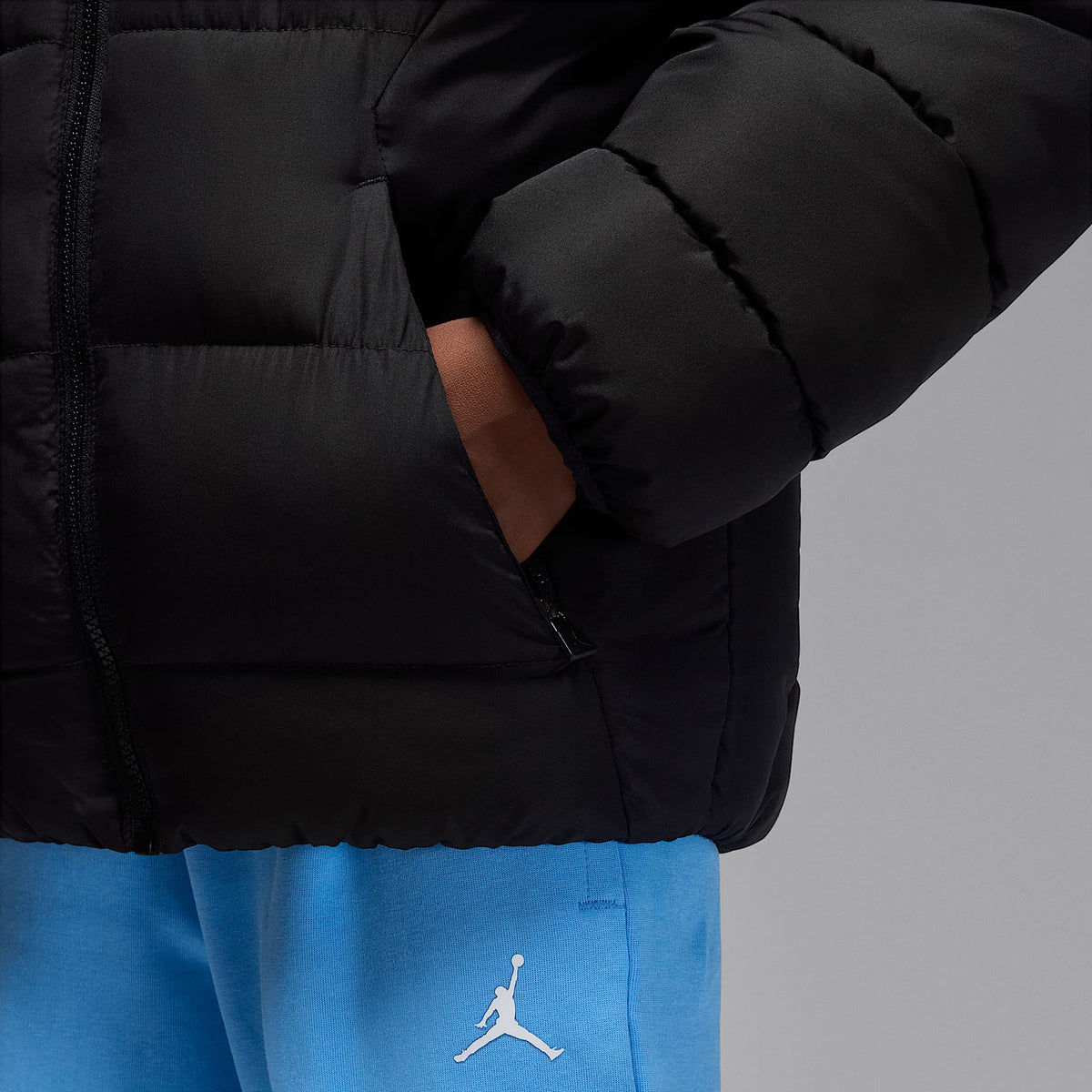 Chamarra acolchada Brooklyn para niños talla grande Jordan – Negro – vista 5