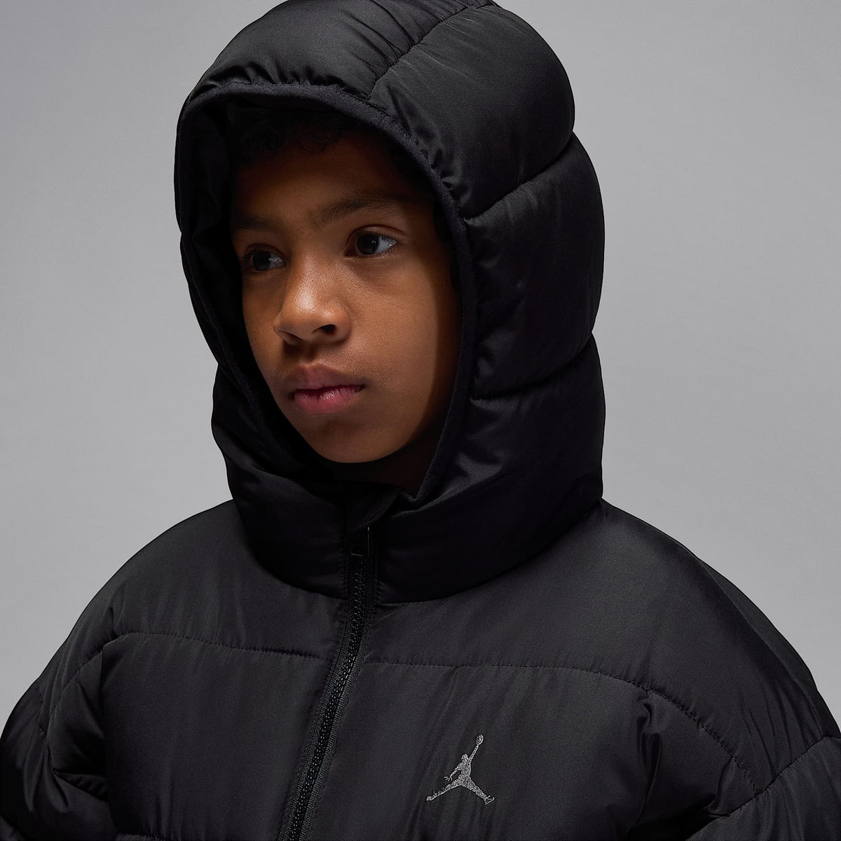 Chamarra acolchada Brooklyn para niños talla grande Jordan – Negro – vista 8