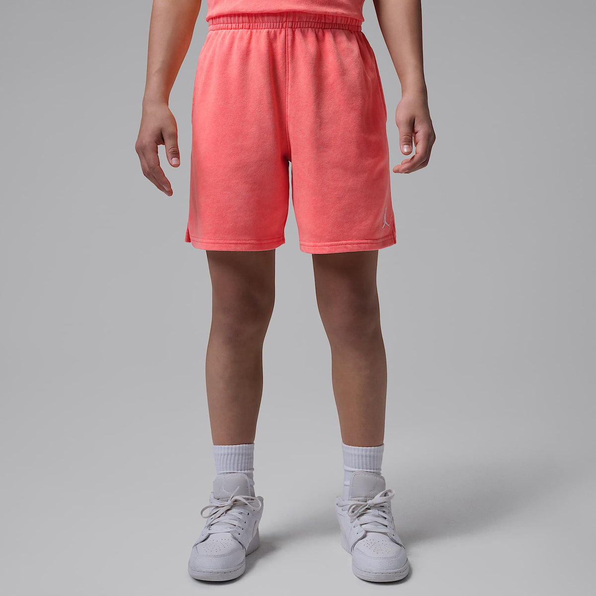 Shorts de French Terry con efecto lavado Brooklyn para niños talla grande Jordan – Mango brillante – vista 1