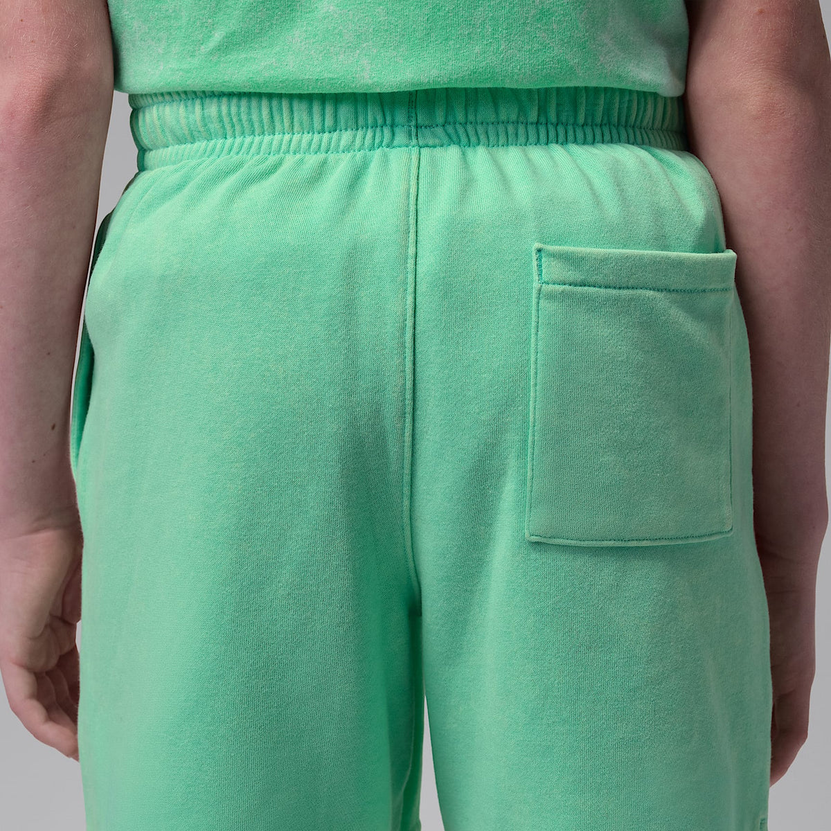Shorts de French Terry con efecto lavado Brooklyn para niños talla grande Jordan – Verde resplandor – vista 3