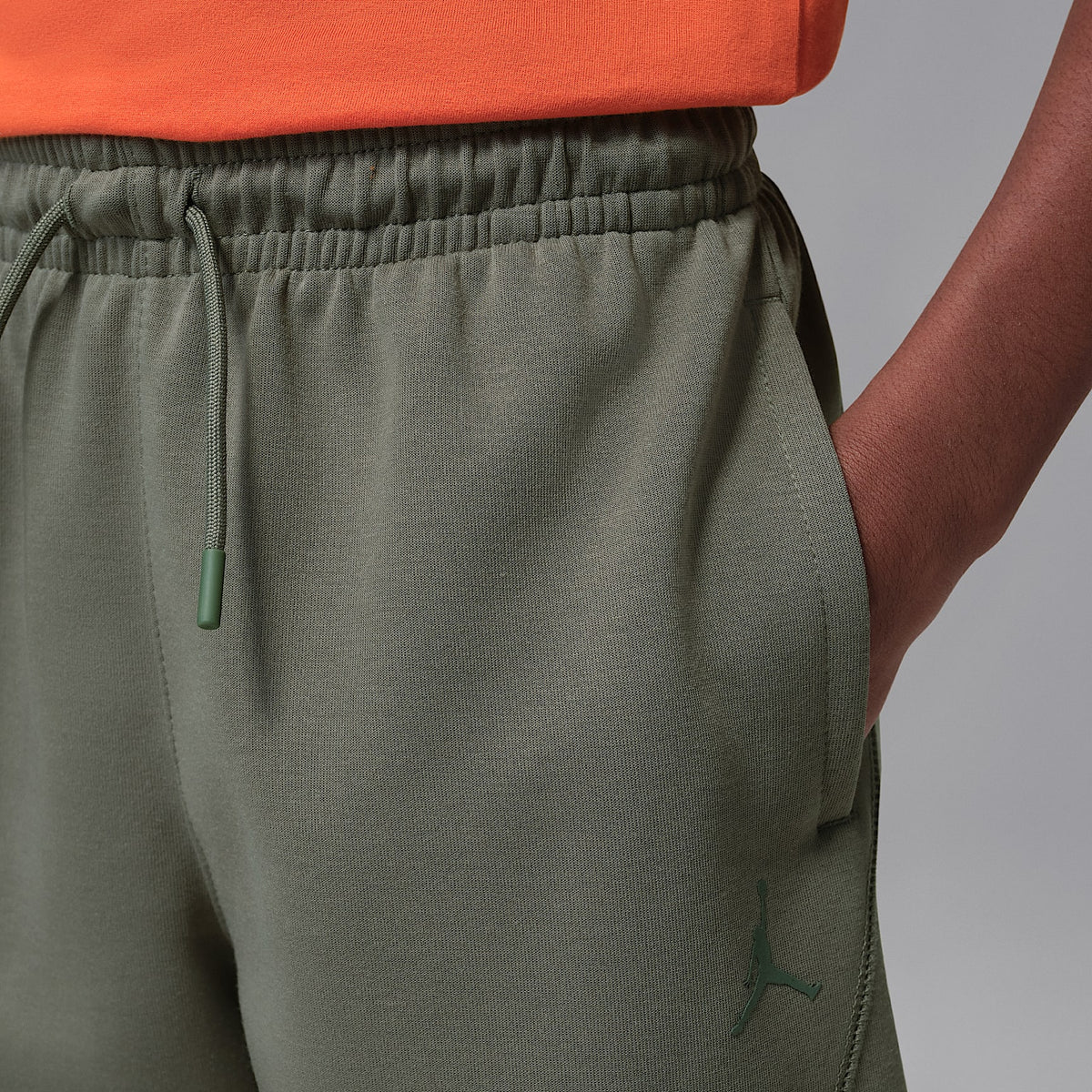 Shorts deportivos Dri-FIT Core para niños talla grande Jordan – Verde – vista 4