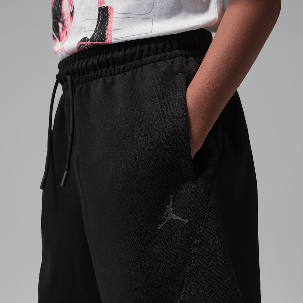 Shorts deportivos Dri-FIT Core para niños talla grande Jordan – Negro – vista 4