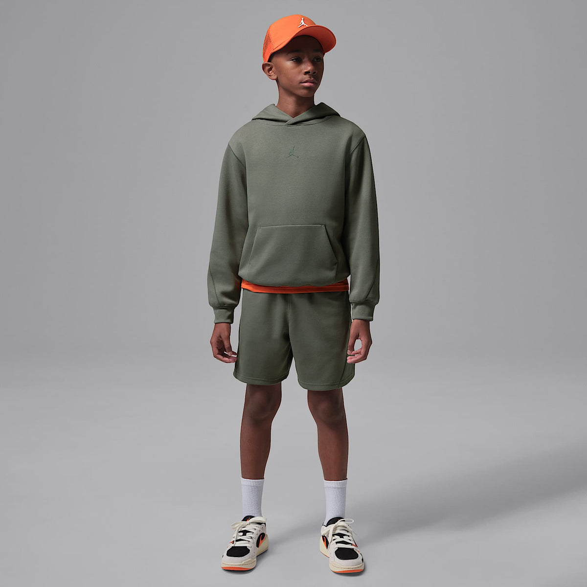 Shorts deportivos Dri-FIT Core para niños talla grande Jordan – Verde – vista 7