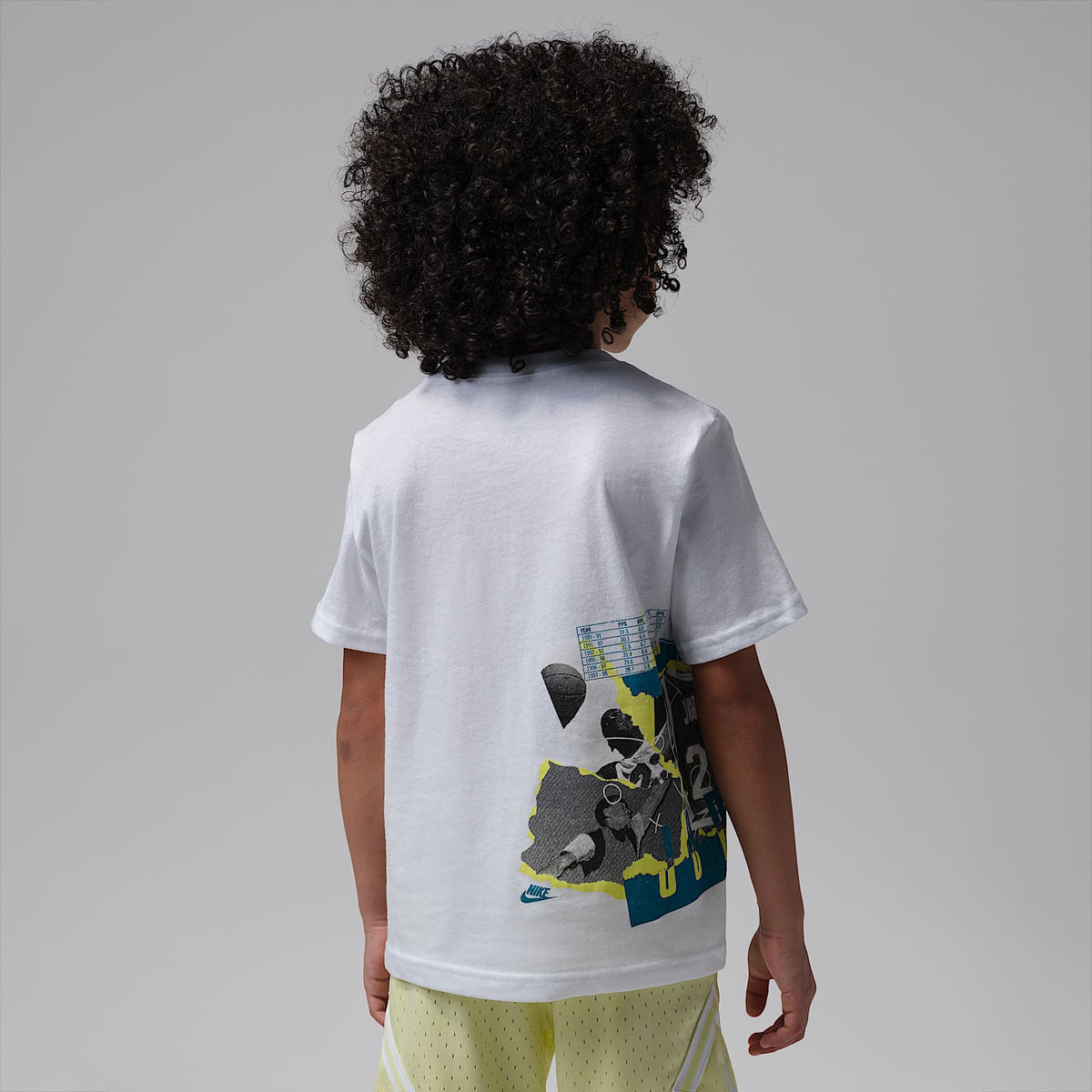 Playera Jordan para niños talla pequeña History Lesson – Blanco – vista 2