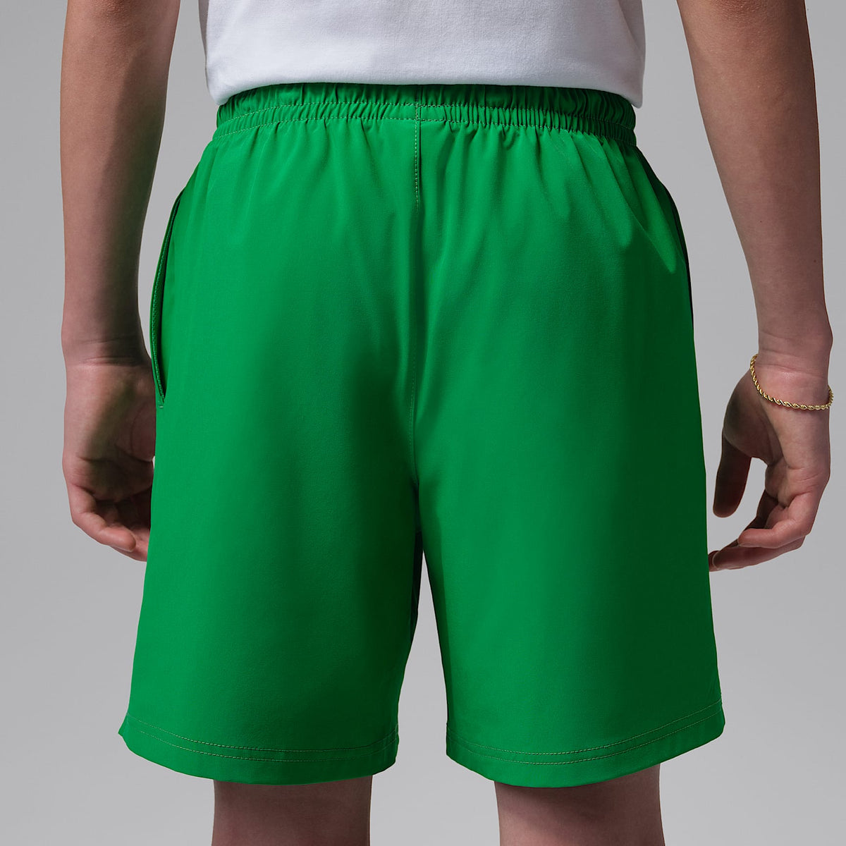 Shorts para jugar Jumpman de tejido Woven para niños talla grande Jordan – Verde suerte – vista 3