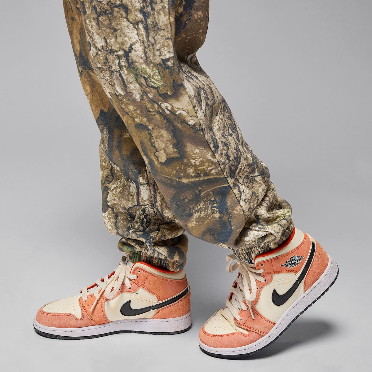 Pants de tejido Fleece Realtree para niños talla grande Jordan – Oliva medio – vista 5