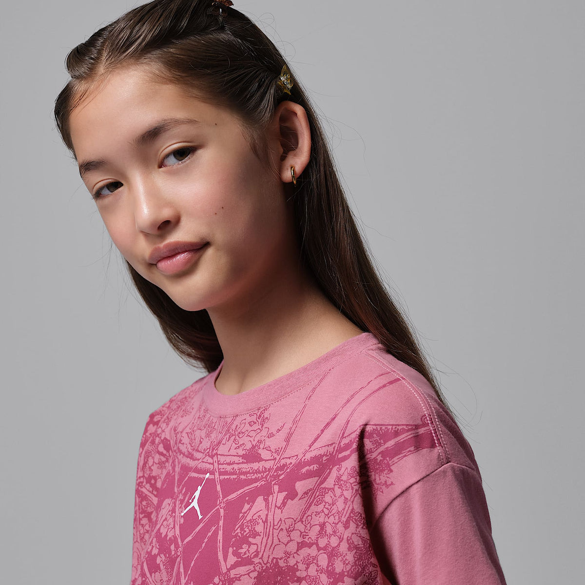 Playera Net Bouquet para niños talla grande Jordan – Baya del desierto – vista 3