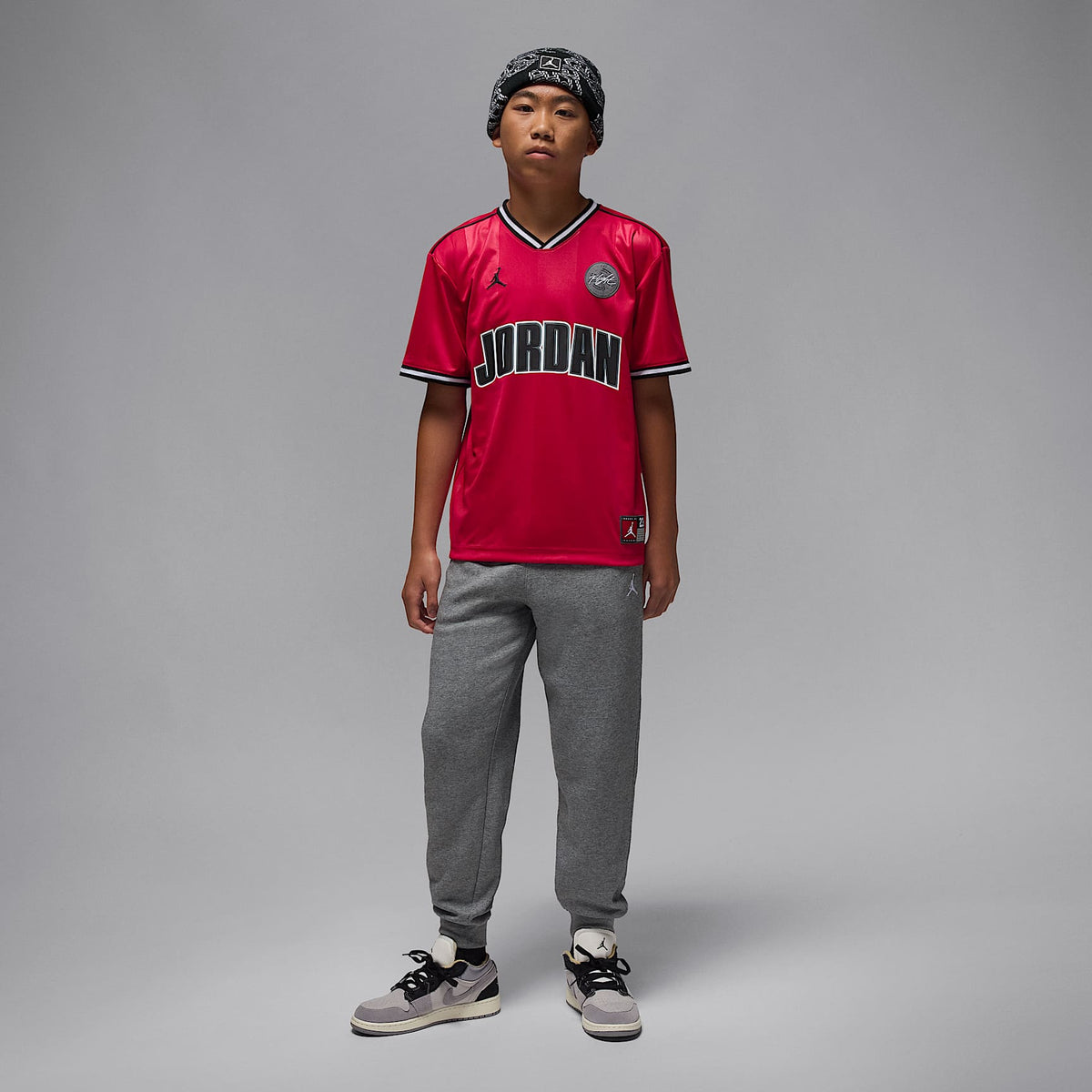 Jersey deportivo para niños talla grande Jordan – Rojo gimnasio – vista 7