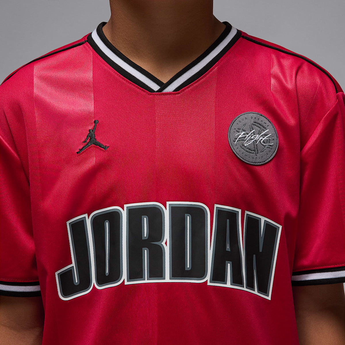 Jersey deportivo para niños talla grande Jordan – Rojo gimnasio – vista 4
