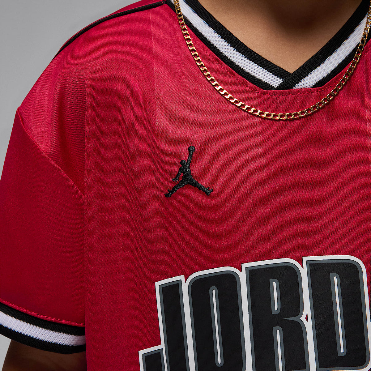 Jersey deportivo para niños talla pequeña Jordan – Rojo gimnasio – vista 5