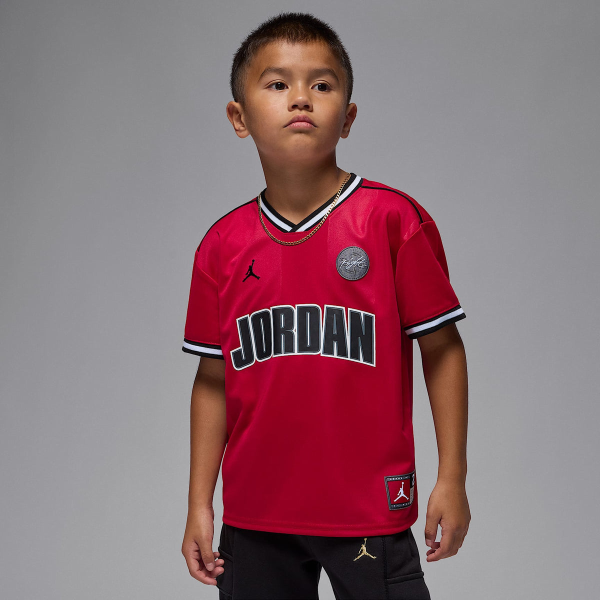 Jersey deportivo para niños talla pequeña Jordan – Rojo gimnasio – vista 1