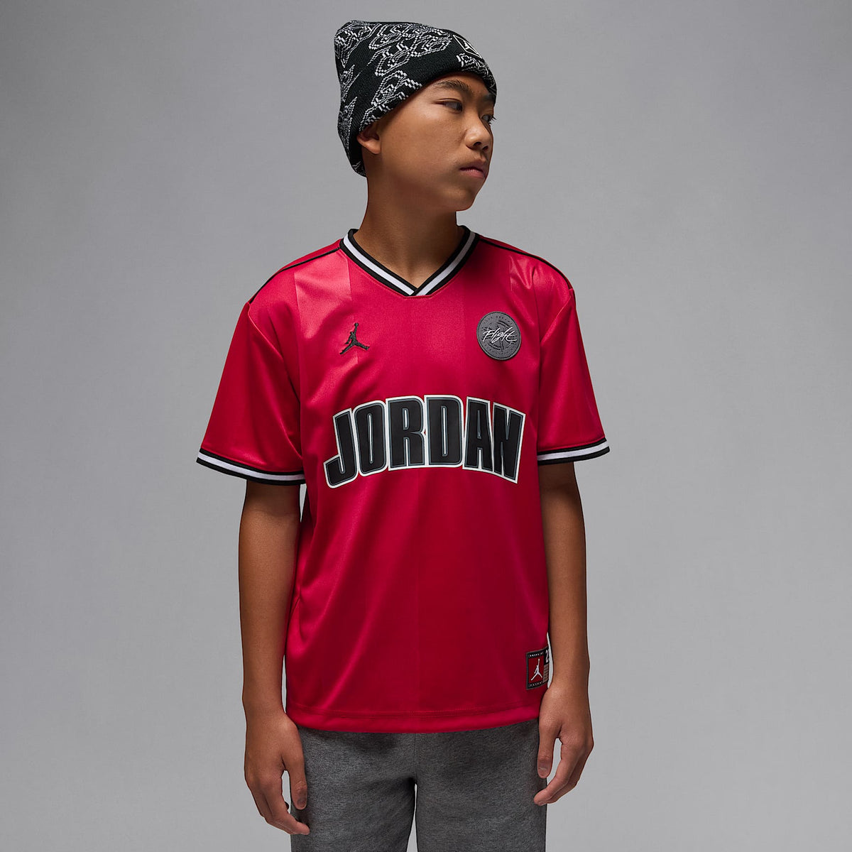 Jersey deportivo para niños talla grande Jordan – Rojo gimnasio – vista 1