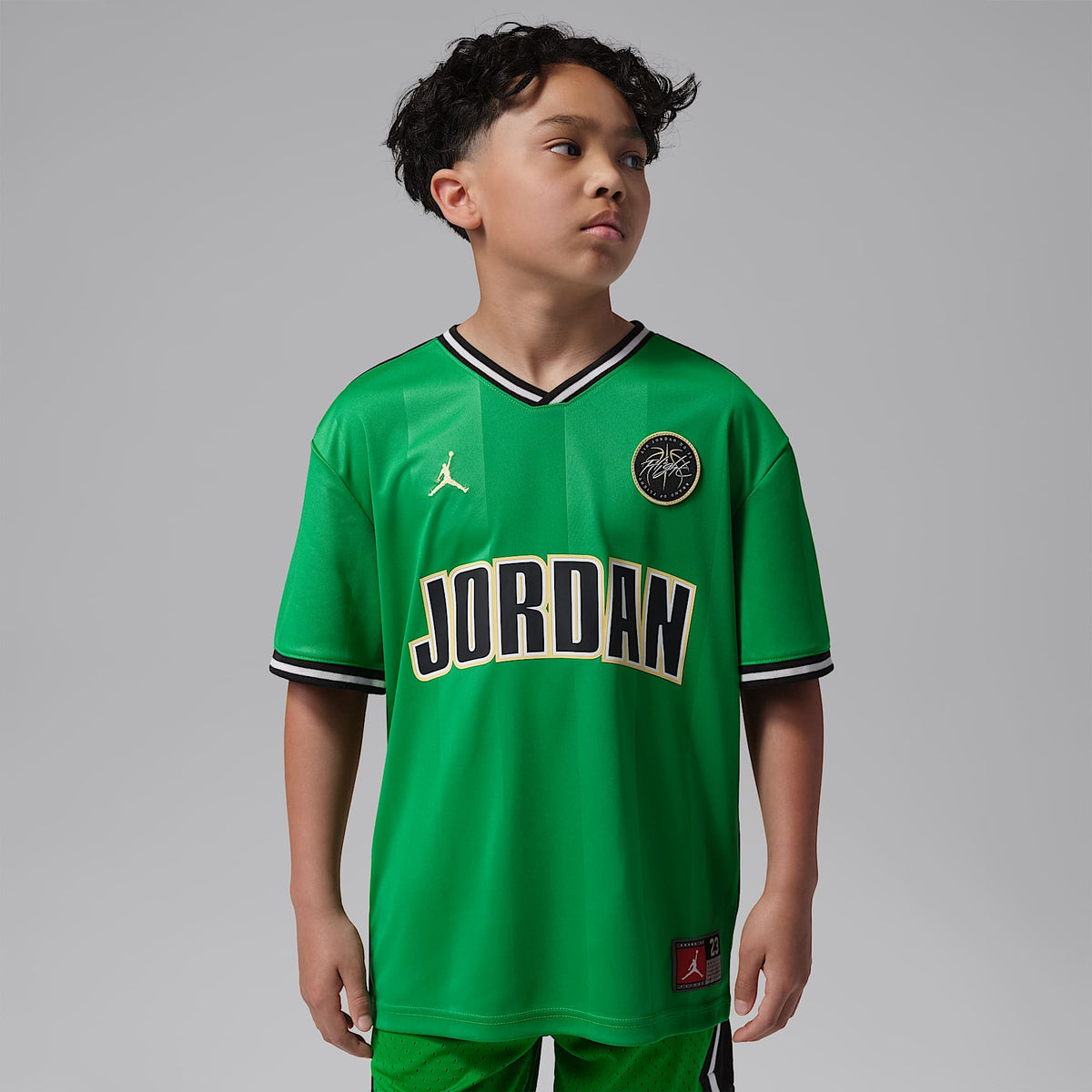 Jersey deportivo para niños talla grande Jordan – Verde suerte – vista 1