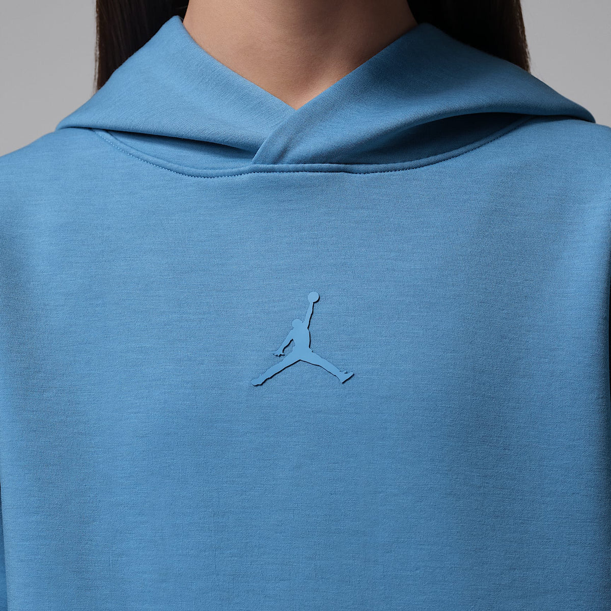 Sudadera con gorro sin cierre Therma-FIT para niños talla grande Jordan Sport – Azul extremo – vista 4