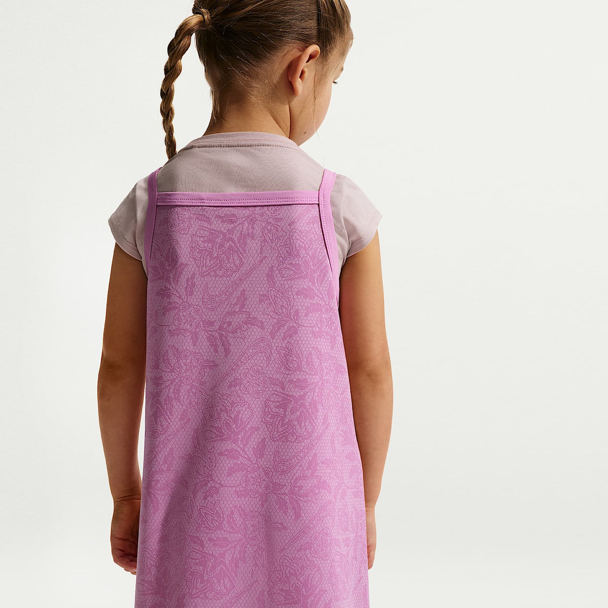 Conjunto de vestido de 2 piezas para niños talla pequeña Nike Move With Nature – Morado – vista 4