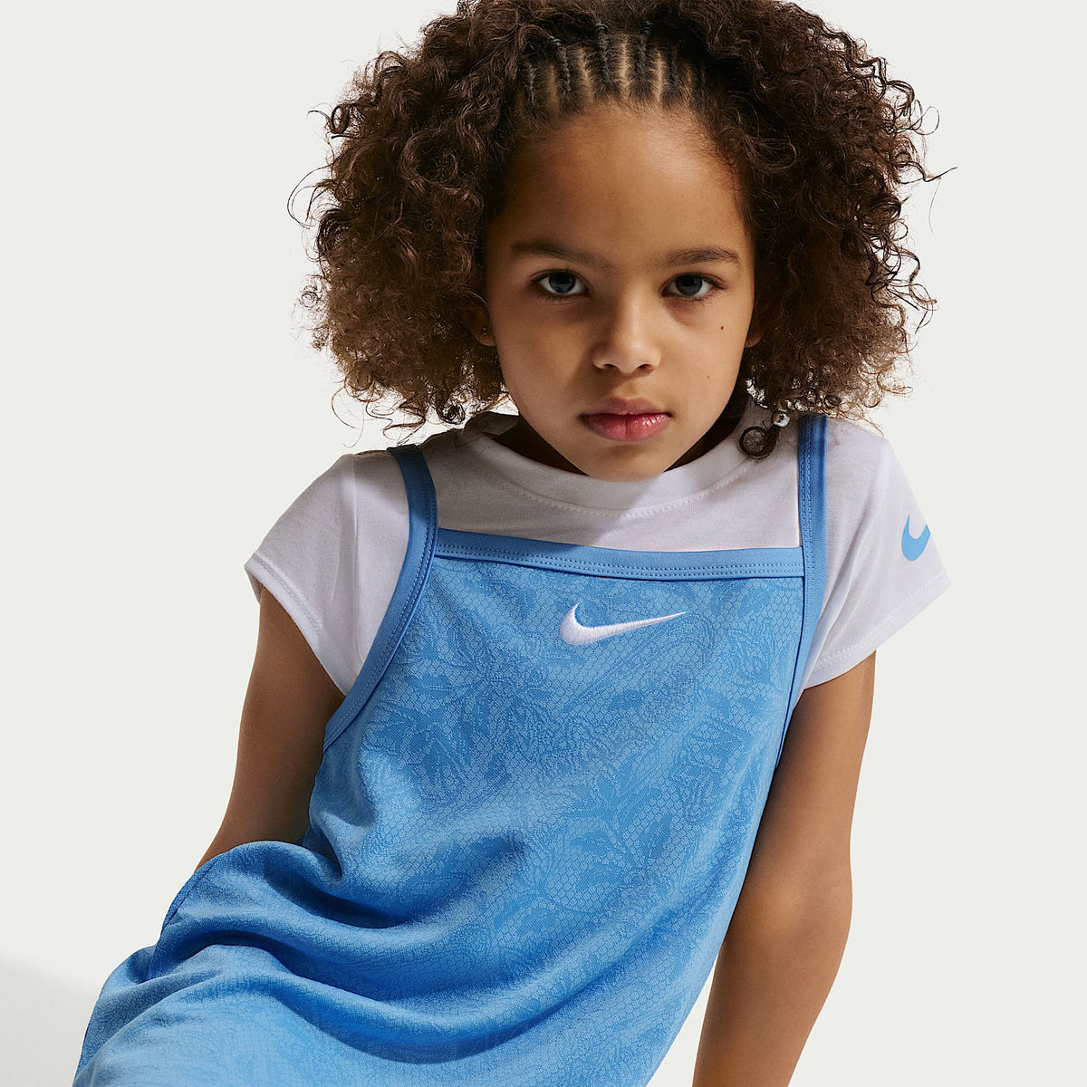 Conjunto de vestido de 2 piezas para niños talla pequeña Nike Move With Nature – Azul – vista 7