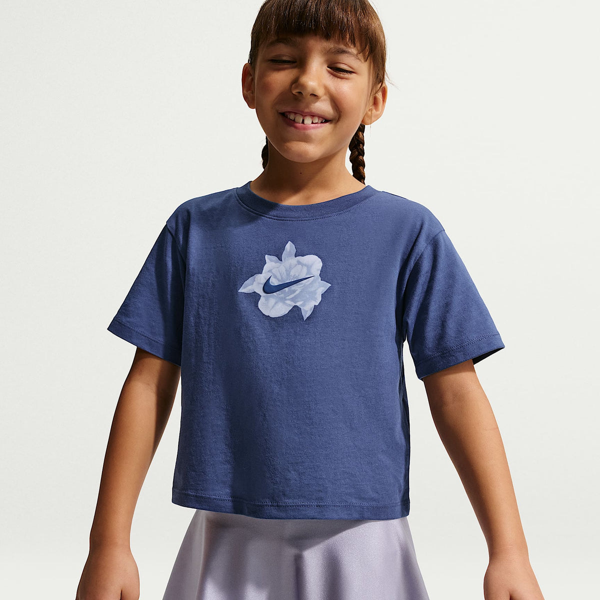 Conjunto de 2 piezas con vestido para niños talla pequeña Nike Move With Nature – Gris – vista 6