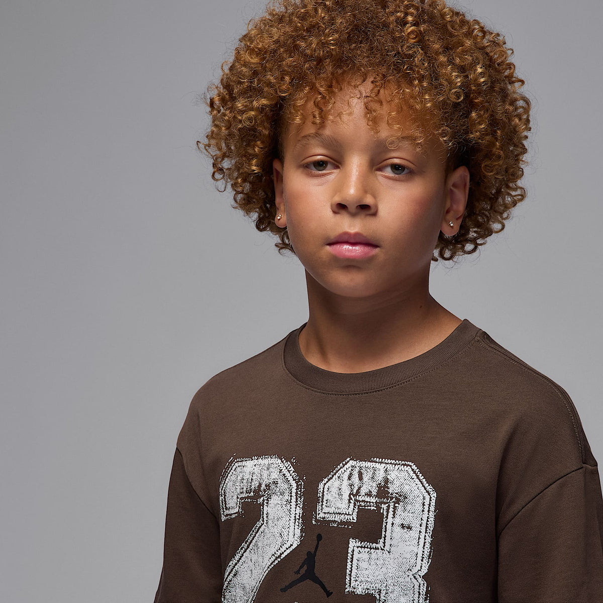 Playera de dos capas para niños talla grande Jordan MVP – Marrón barroco – vista 3