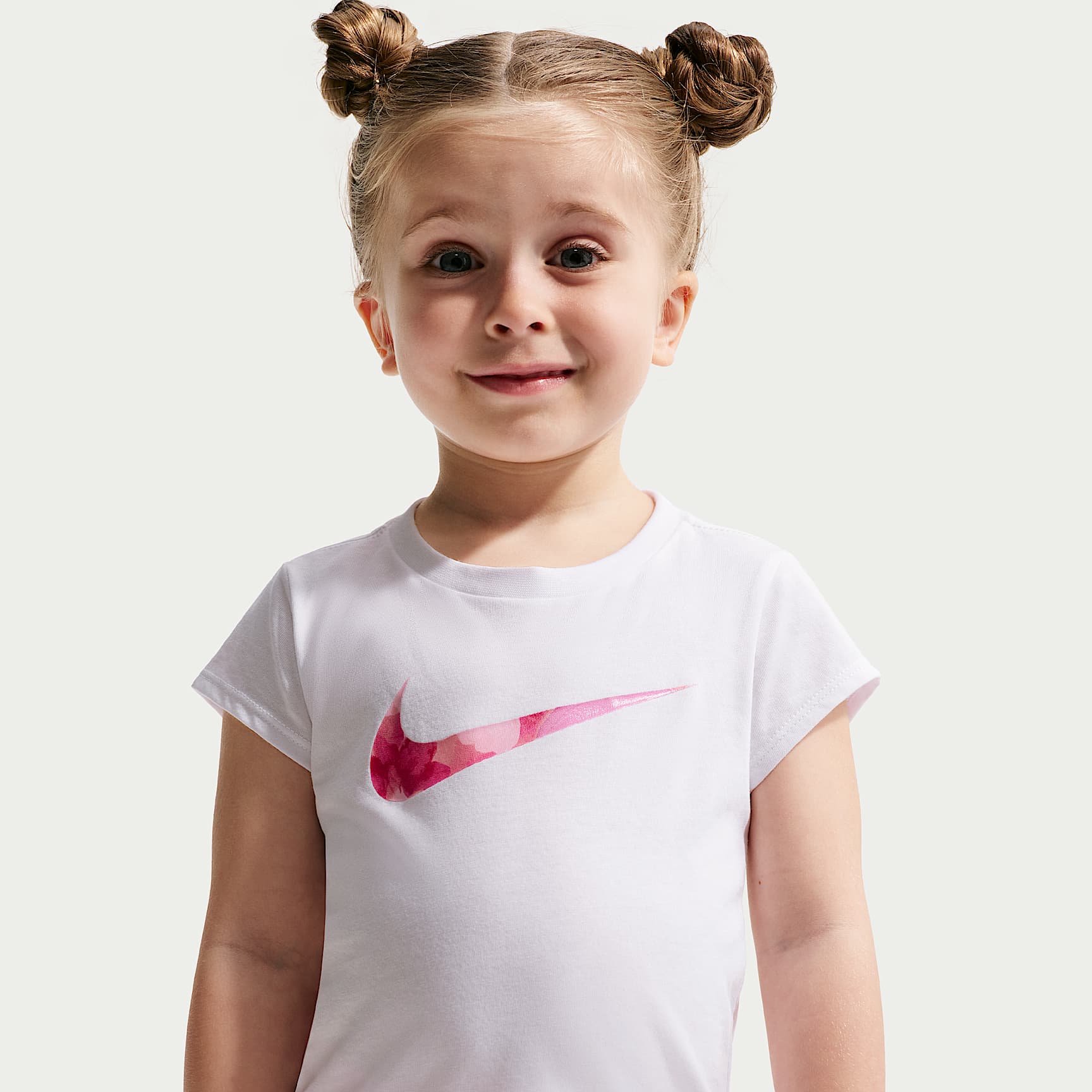 Conjunto de shorts de dos piezas de malla infantil Nike Move With Nature – Rosa suave medio – vista 2