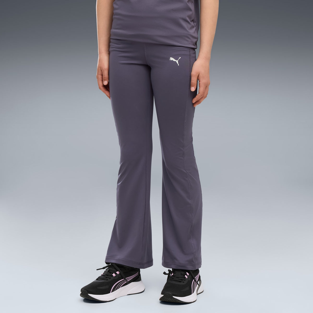 Mallas acampanadas de cintura alta para entrenamiento juveniles Train All Day – Inky Depths – vista 3