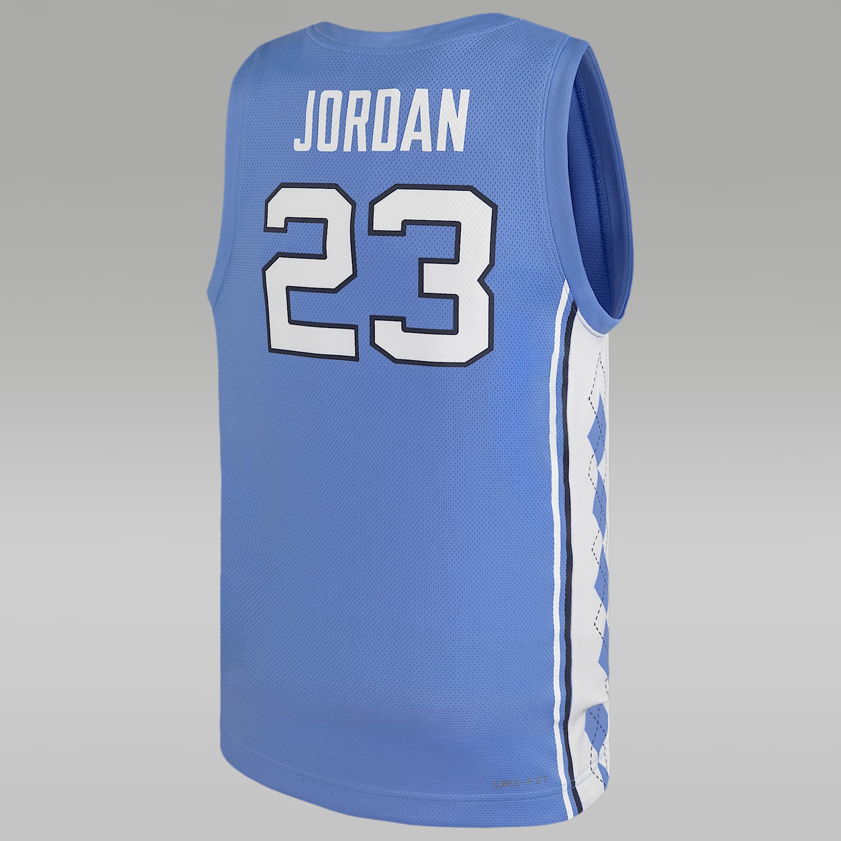 Jersey de básquetbol Jordan Replica para niños talla grande North Carolina Tar Heels – Azul valor – vista 2